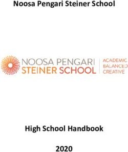 Noosa Pengari Steiner School - High School Handbook 2020
