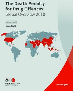 The Death Penalty for Drug Offences: Global Overview 2018 - HARM REDUCTION INTERNATIONAL - Harm Reduction ...