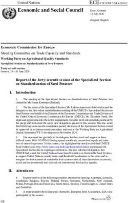 Economic and Social Council - United Nations - UNECE