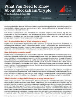 What You Need to Know About Blockchain/Crypto - Alpha Sigma ...