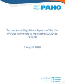 Technical and Regulatory Aspects of the Use of Pulse Oximeters in Monitoring COVID-19 Patients 7 August 2020 - FI-Admin