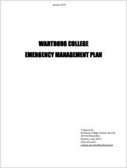 WARTBURG COLLEGE EMERGENCY MANAGEMENT PLAN