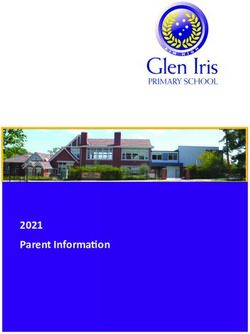Parent Information 2021 - Glen Iris Primary School
