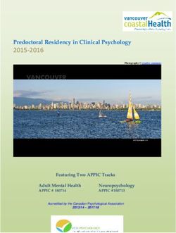 Predoctoral Residency in Clinical Psychology