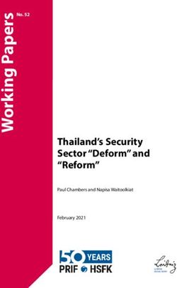 Thailand's Security Sector "Deform" and "Reform" - No. 52