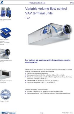 Variable volume flow control VAV terminal units