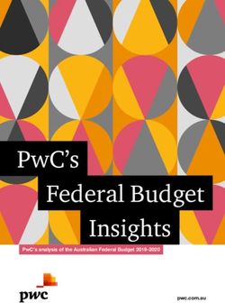 PWC'S FEDERAL BUDGET INSIGHTS - PWC AUSTRALIA