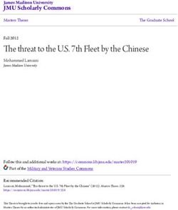 The threat to the U.S. 7th Fleet by the Chinese - JMU Scholarly ...