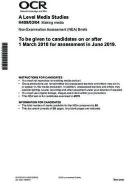A Level Media Studies - H409/03/04 Making media Non-Examination Assessment (NEA) Briefs - June ...
