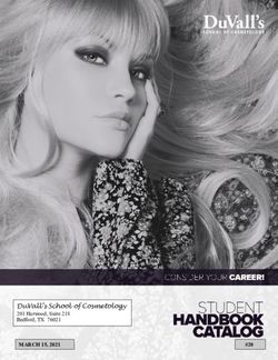 DUVALL'S SCHOOL OF COSMETOLOGY 201 HARWOOD, SUITE 218 BEDFORD, TX 76021 - MARCH 15, 2021 - DUVALL'S SCHOOL OF COSMETOLOGY