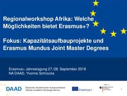 Regionalworkshop Afrika: Welche Möglichkeiten bietet Erasmus+? Fokus: Kapazitätsaufbauprojekte und Erasmus Mundus Joint Master Degrees - Erasmus+ ...