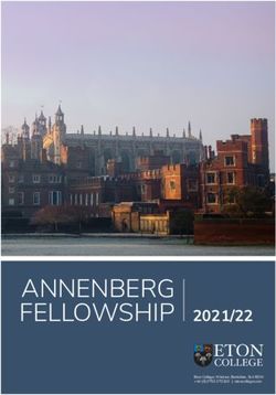 ANNENBERG FELLOWSHIP 2021/22