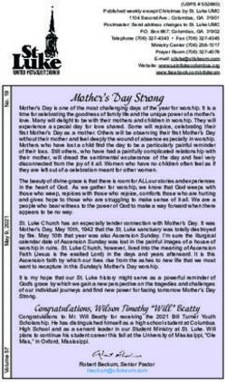 Mother's Day Strong - Saint Luke Columbus