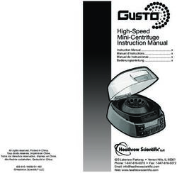 High-Speed Mini-Centrifuge Instruction Manual - SA-LE