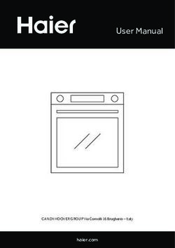 User Manual - CANDY HOOVER GROUP Via Comolli 16 Brugherio - Italy - cloudfront.net