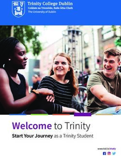 Welcome to Trinity Start Your Journey as a Trinity Student - www.tcd.ie/study - Trinity College Dublin