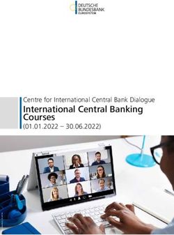 International Central Banking Courses - Centre for International Central Bank Dialogue - Deutsche Bundesbank