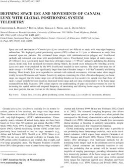 DEFINING SPACE USE AND MOVEMENTS OF CANADA LYNX WITH GLOBAL POSITIONING SYSTEM TELEMETRY