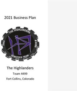 2021 Business Plan - The Highlanders Team 4499 Fort Collins, Colorado