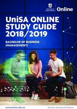 UniSA ONLINE STUDY GUIDE - BACHELOR OF BUSINESS (MANAGEMENT) - unisaonline.edu.au
