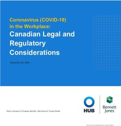 Canadian Legal and Regulatory Considerations - Coronavirus (COVID-19) in the Workplace: HUB ...