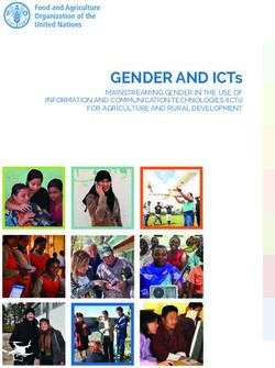 GENDER AND ICTs MAINSTREAMING GENDER IN THE USE OF INFORMATION AND COMMUNICATION TECHNOLOGIES (ICTs) FOR AGRICULTURE AND RURAL DEVELOPMENT - FAO