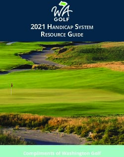 2021 HANDICAP SYSTEM RESOURCE GUIDE - COMPLIMENTS OF WASHINGTON GOLF - WASHINGTON ...