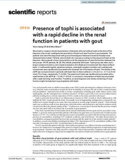 Presence of tophi is associated with a rapid decline in the renal function in patients with gout - Nature