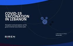 COVID-19 VACCINATION IN LEBANON - Reception and perception of the governmental vaccination plan