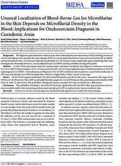 Unusual Localization of Blood-Borne Loa loa Microfilariae in the Skin Depends on Microfilarial Density in the Blood: Implications for ...