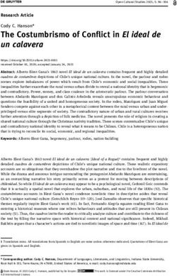 The Costumbrismo of Conflict in El ideal de un calavera