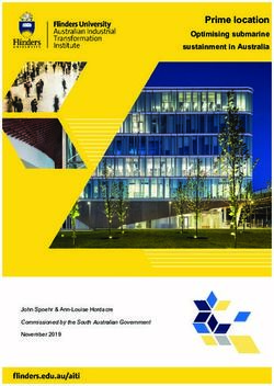 Prime location Optimising submarine sustainment in Australia - John Spoehr & Ann-Louise Hordacre - Defence SA