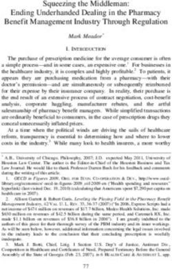 Squeezing the Middleman: Ending Underhanded Dealing in the Pharmacy Benefit Management Industry Through Regulation