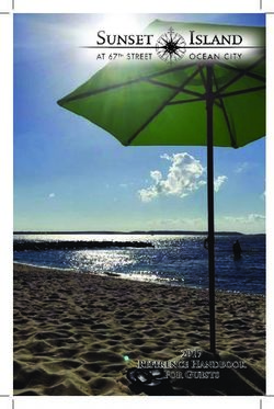 Reference Handbook 2019 For Guests - Sunset Island