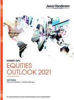 EQUITIES OUTLOOK 2021 - MARKET GPS MATT PERON - Janus Henderson
