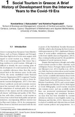 Social Tourism in Greece: A Brief History of Development from the Interwar Years to the Covid-19 Era - AWS