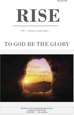 RISE TO GOD BE THE GLORY - GPS - A Ministry to Adult Singles - North ...