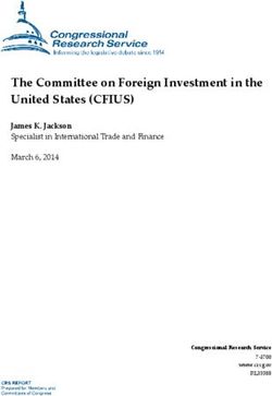 The Committee on Foreign Investment in the United States (CFIUS) - James K. Jackson Specialist in International Trade and Finance