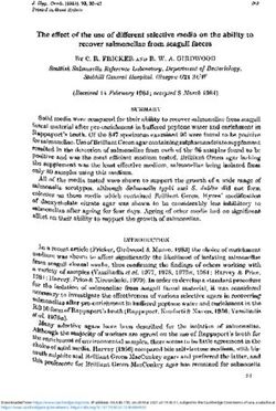 The effect of the use of different selective media on the ability to recover salmonellae from seagull faeces
