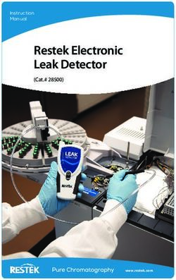 Restek Electronic Leak Detector - (Cat.# 28500) Instruction Manual