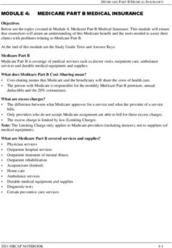 MODULE 4: MEDICARE PART B MEDICAL INSURANCE
