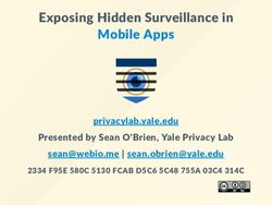 Exposing Hidden Surveillance in Mobile Apps - privacylab.yale.edu Presented by Sean O'Brien, Yale Privacy Lab