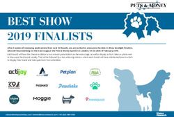 BEST SHOW 2019 FINALISTS - Pets and Money EU 2019