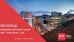 Workshop Immigration documents renewal CAQ - Study permit - Visa - Last update - February 2021 - &Eacute;TS