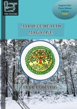 August-2021 Final-Winter Edition Vol-9 - Marquee Health Clinic