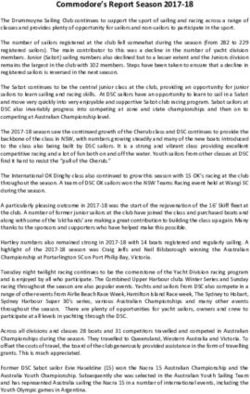 Commodore's Report Season 2017-18 - Drummoyne Sailing ...