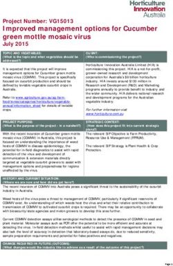 Improved management options for Cucumber green mottle mosaic virus