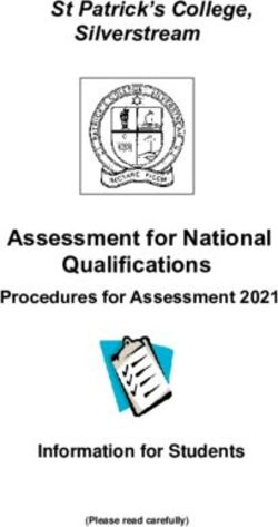 Assessment for National Qualifications - St Patrick's College, Silverstream - Procedures for Assessment 2021 - St Patrick's ...