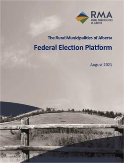 Federal Election Platform - The Rural Municipalities of Alberta