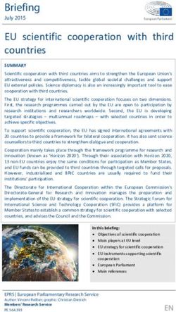 EU scientific cooperation with third countries